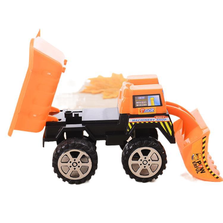 Inertial Engineering Vehicle Soil Pushing Excavator Toy Children&#039;s Car Model Creative Factory Direct Supply Stall Toy Wholesale
