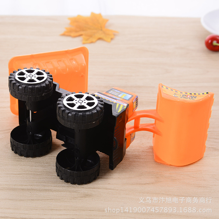 Inertial Engineering Vehicle Soil Pushing Excavator Toy Children&#039;s Car Model Creative Factory Direct Supply Stall Toy Wholesale