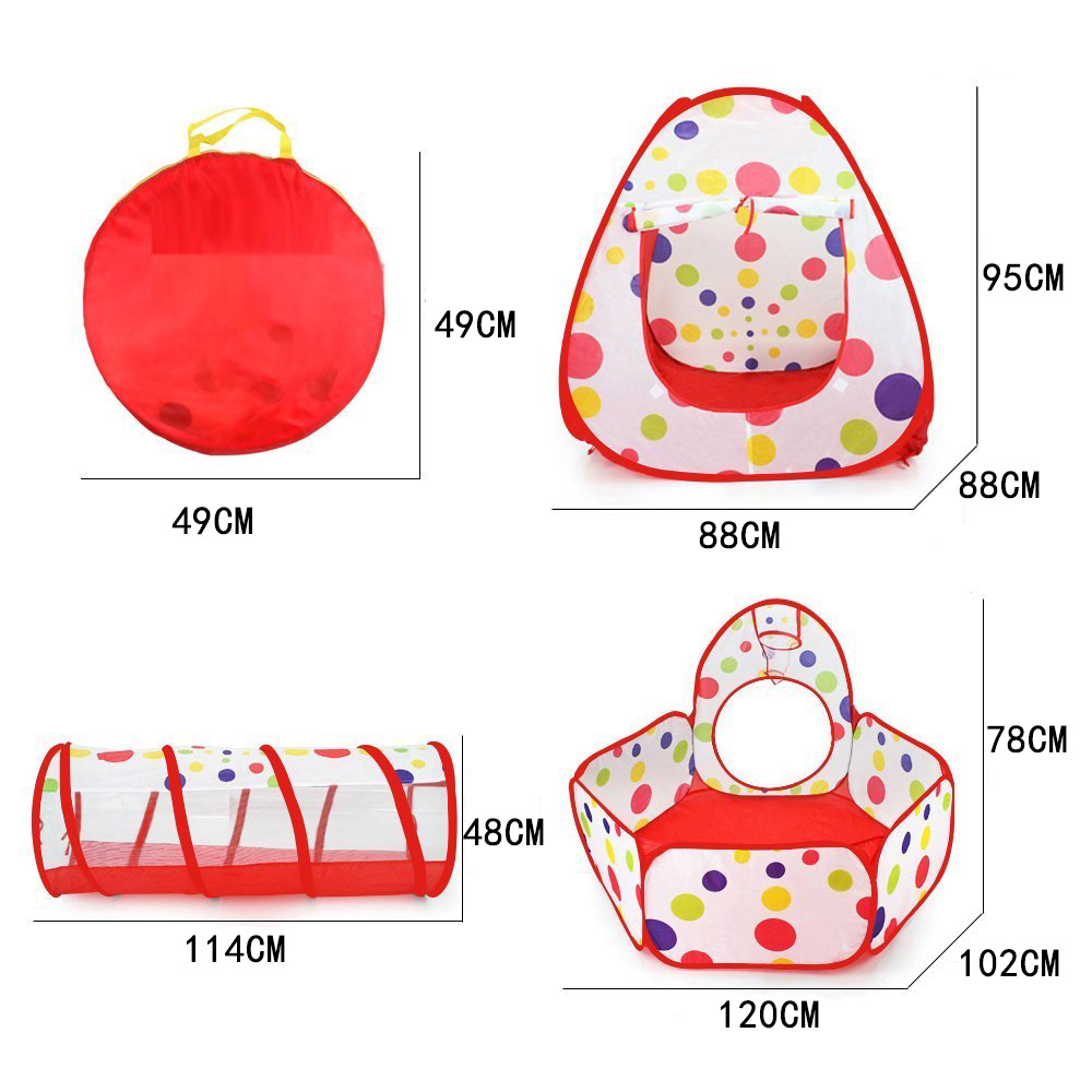 Cow Children's Tent Three-Piece Set 3 Shooting Ball Pool Crawl Tunnel Tent House Game House 03 Years Old Baby Toys Cow Children's Tent Three-Piece Set 3 Shooting Ball Pool Crawl Tunnel Tent House Game House 03 Years Old Baby Toys