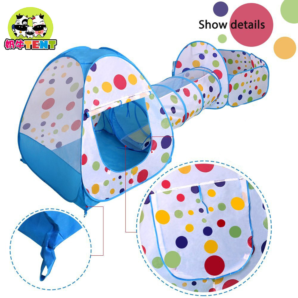 Cow Children's Tent Three-Piece Set 3 Shooting Ball Pool Crawl Tunnel Tent House Game House 03 Years Old Baby Toys Cow Children's Tent Three-Piece Set 3 Shooting Ball Pool Crawl Tunnel Tent House Game House 03 Years Old Baby Toys