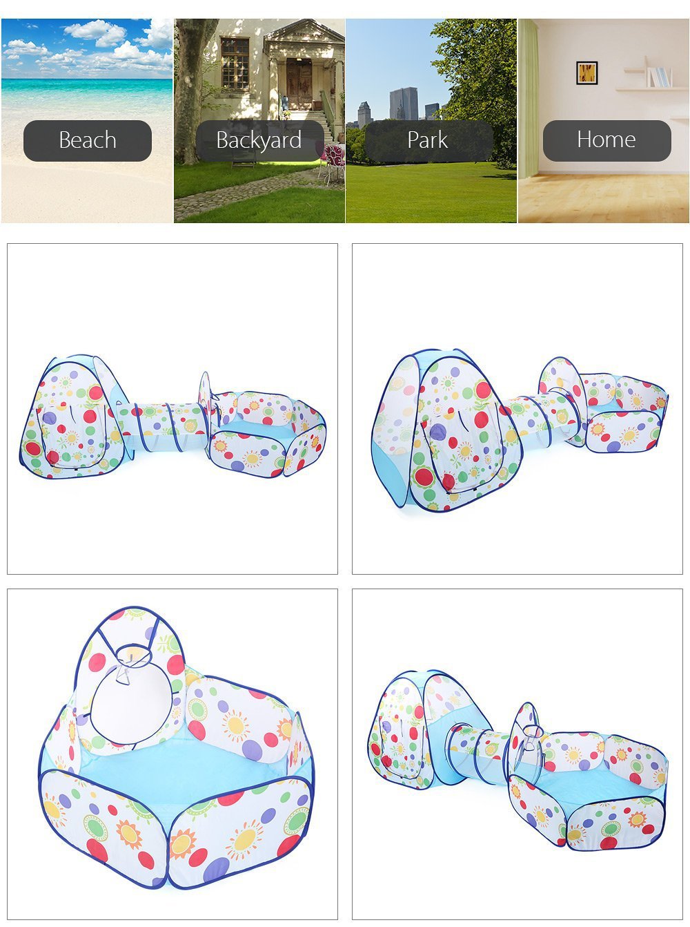 Cow Children's Tent Three-Piece Set 3 Shooting Ball Pool Crawl Tunnel Tent House Game House 03 Years Old Baby Toys Cow Children's Tent Three-Piece Set 3 Shooting Ball Pool Crawl Tunnel Tent House Game House 03 Years Old Baby Toys