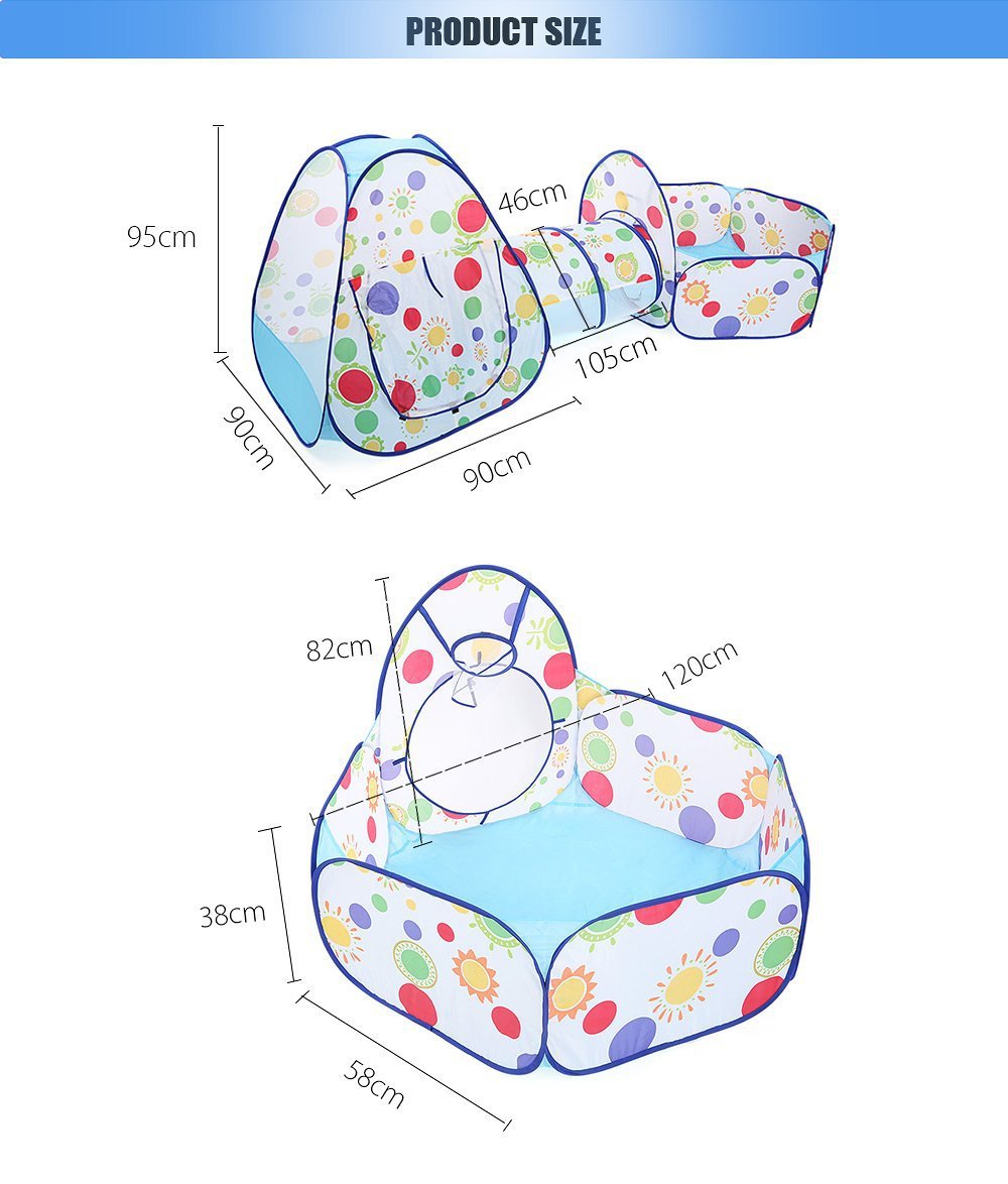 Cow Children's Tent Three-Piece Set 3 Shooting Ball Pool Crawl Tunnel Tent House Game House 03 Years Old Baby Toys Cow Children's Tent Three-Piece Set 3 Shooting Ball Pool Crawl Tunnel Tent House Game House 03 Years Old Baby Toys