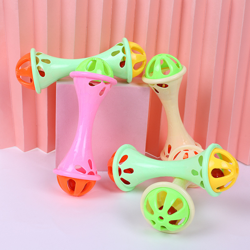 Toddler and Baby Early Childhood Education Ring Hand Bell Baby Toys 0-3 Years Old Rattle Factory Direct Sales in Stock Wholesale