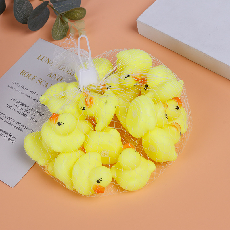 Water Playing Small Yellow Duck Mini Bath Toys Baby Toys Little Duck Vinyl Yiwu Children&#039;s Toys Wholesale