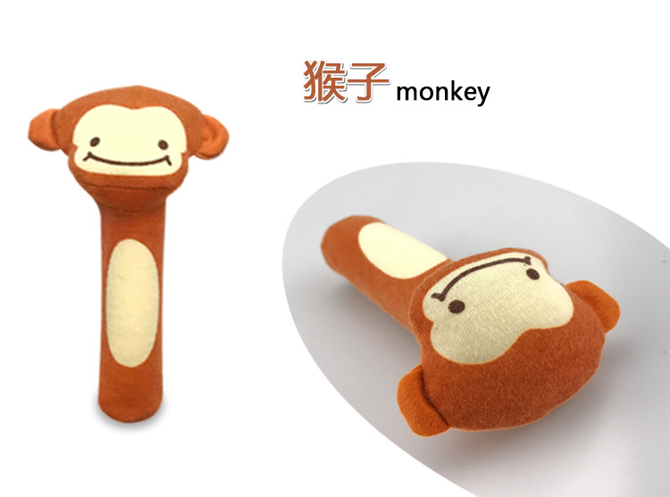 Bb good baby toys plush hand bell Bb good animal Bb stick hand bell fleece bell cartoon baby hand