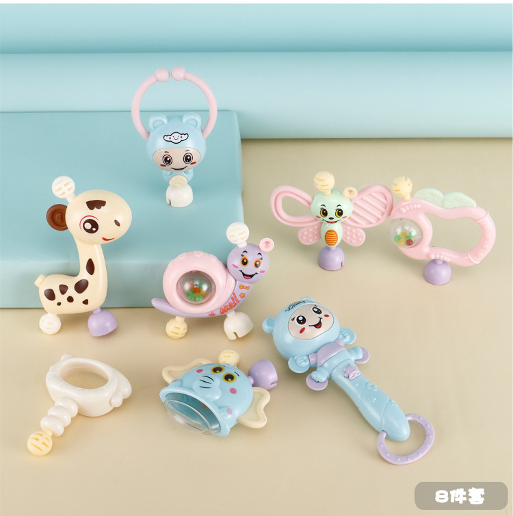 Baby's Rattle Teether Tasteless Gnawing Newborn Baby 0-1 Year Old String Bell Intelligence Boys and Girls Baby Toys Baby's Rattle Teether Tasteless Gnawing Newborn Baby 0-1 Year Old String Bell Intelligence Boys and Girls Baby Toys