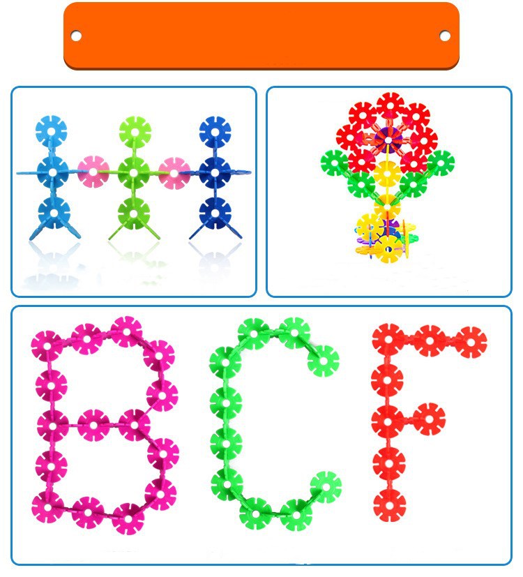 Early Education Insert Snowflake Building Blocks Box Plastic Assembling Combined Baby Toddler Intelligence Baby toys Early Education Insert Snowflake Building Blocks Box Plastic Assembling Combined Baby Toddler Intelligence Baby toys