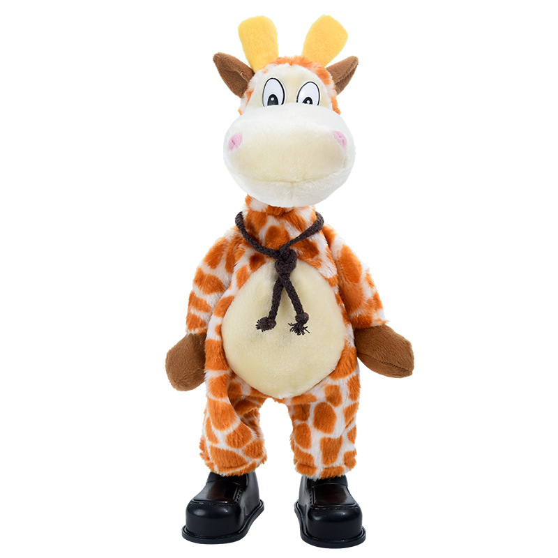 Cute Animal Shaking Head Electric Plush Toy Singing Dancing Walking Shaking Head Donkey Funny Doll Doll Wholesale