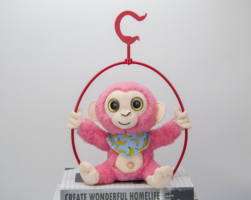 Cross-Border Electric Monkey Recording and Speaking Will Swing around Little Monkey Voice Changing Monkey Plush Toy Doll