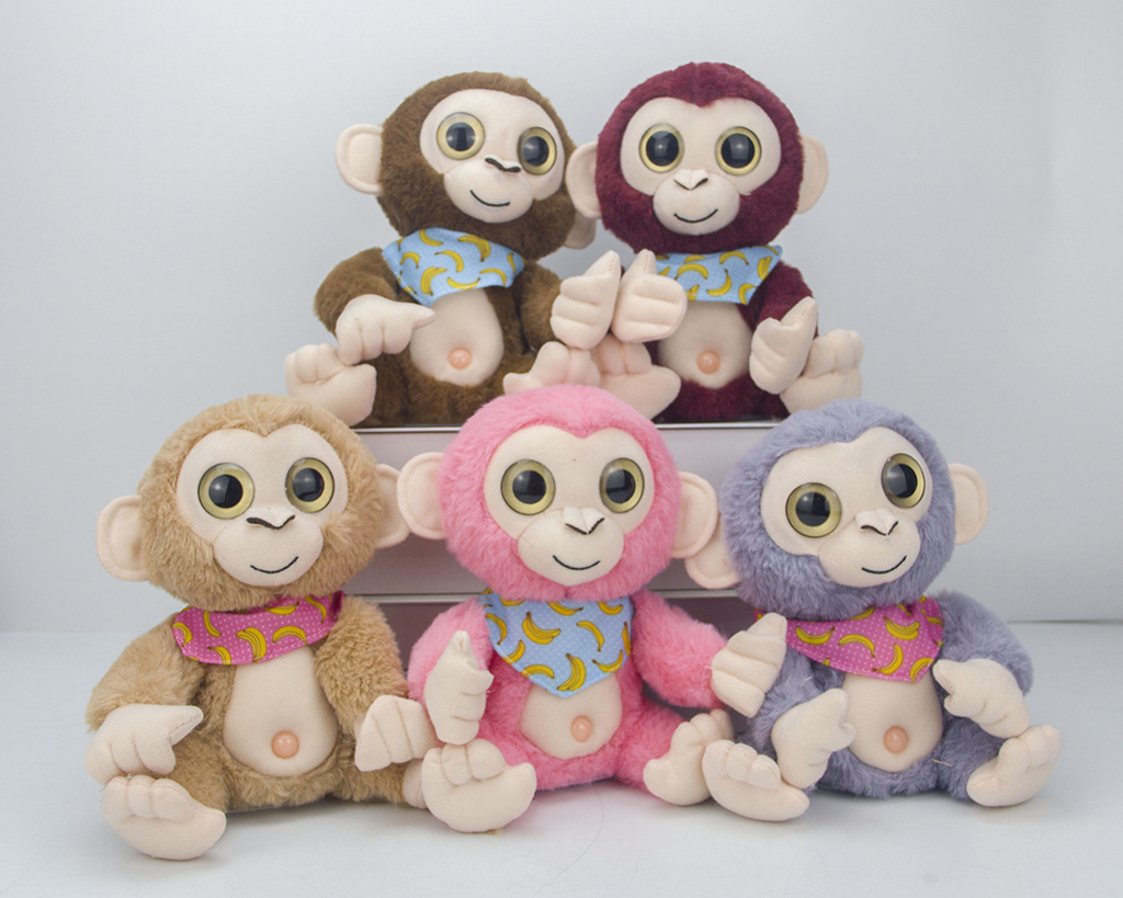 Cross-Border Electric Monkey Recording and Speaking Will Swing around Little Monkey Voice Changing Monkey Plush Toy Doll