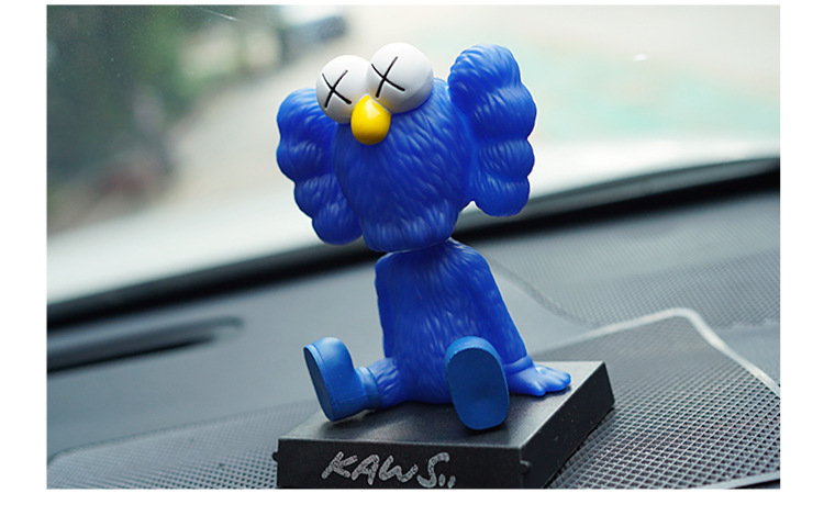 XX Eye Bobble Head Doll Car Decoration Mobile Phone Bracket Ins Trendy Driving Interior Trim Cute Creative Interior Decorations
