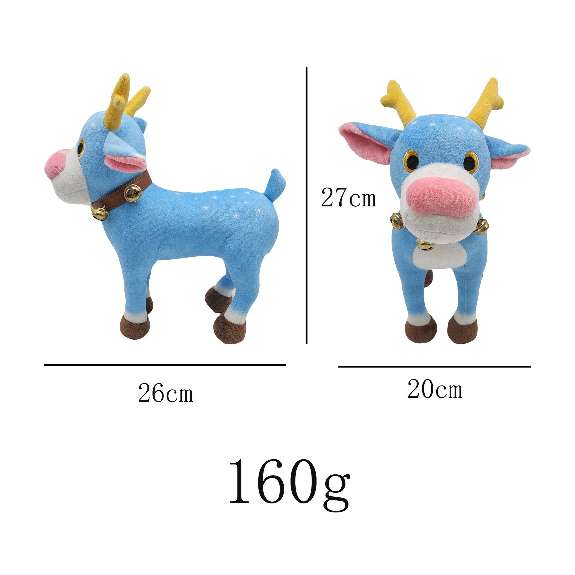 Spot Cross-Border New Tiptoe the Reindeer Plush Christmas Reindeer Doll David&#039;s Deer Doll