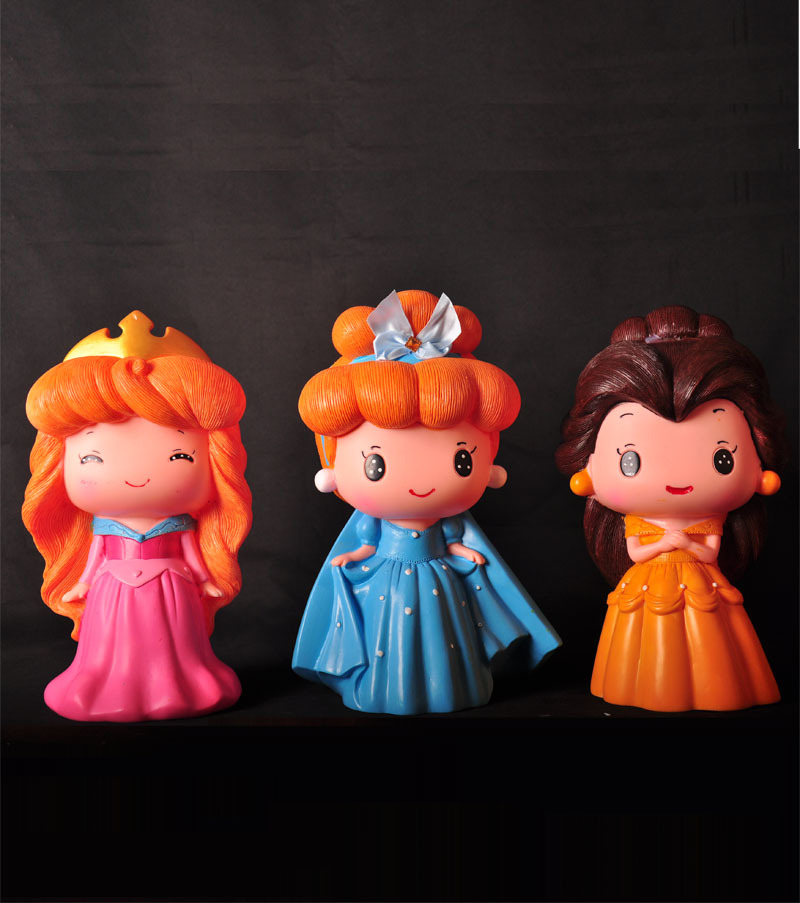 Princess Series Kindergarten DIY Handmade Toys Non-Plaster Doll Graffiti White Body Fall Not Bad Students&#039; Birthday Gift
