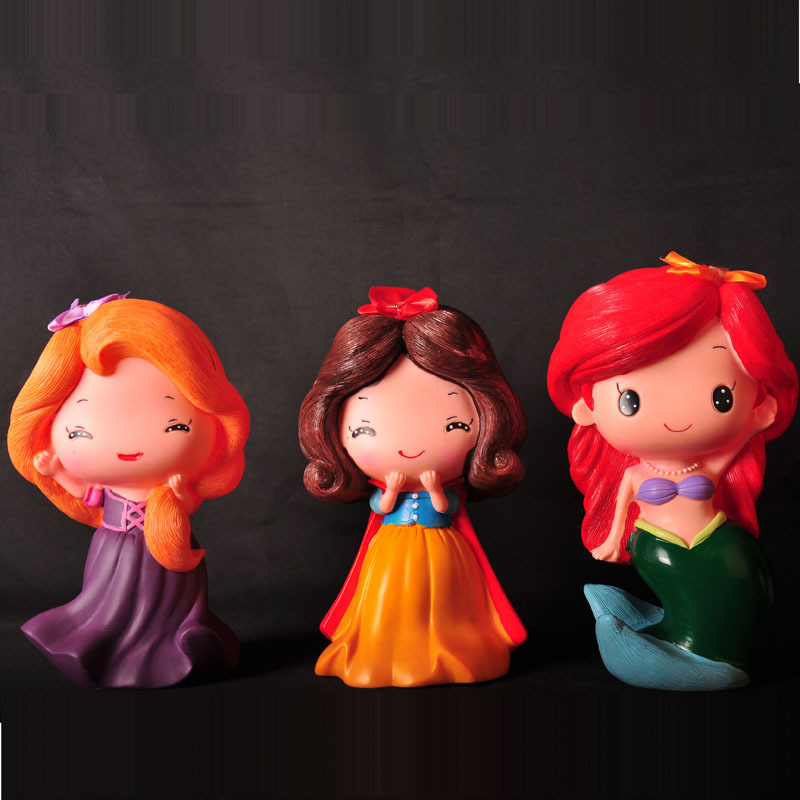Princess Series Kindergarten DIY Handmade Toys Non-Plaster Doll Graffiti White Body Fall Not Bad Students&#039; Birthday Gift