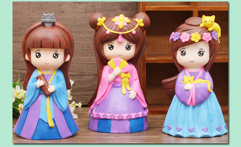 New Children Colorful Painting Toy Vinyl Coloring Toys Drop-Resistant Non-Plaster Doll Coin Bank Student Handmade Gift