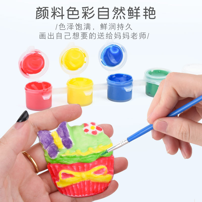 Children&#039;s Toy Stone Painting Set Girl Creative Handmade DIY Graffiti Painted Plaster Doll Painting Stone