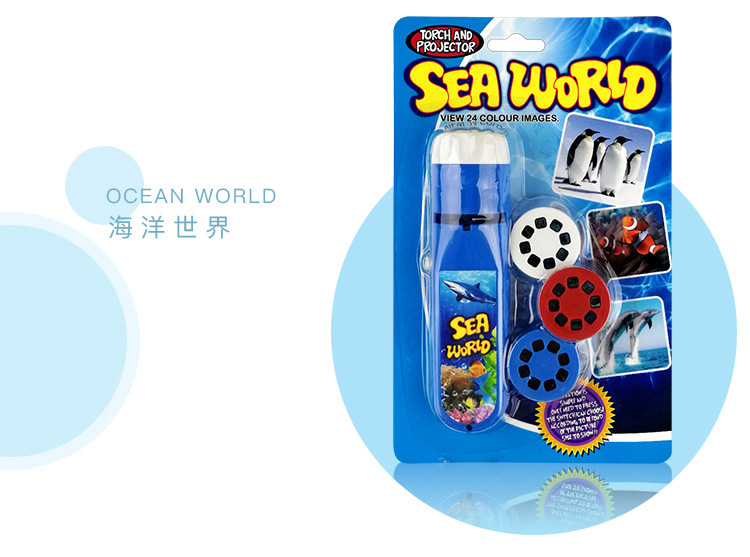 Projection Toys Foreign Trade Educational Projection Flashlight Luminous Toys New Exotic Children Gift Toys One Piece Dropshipping