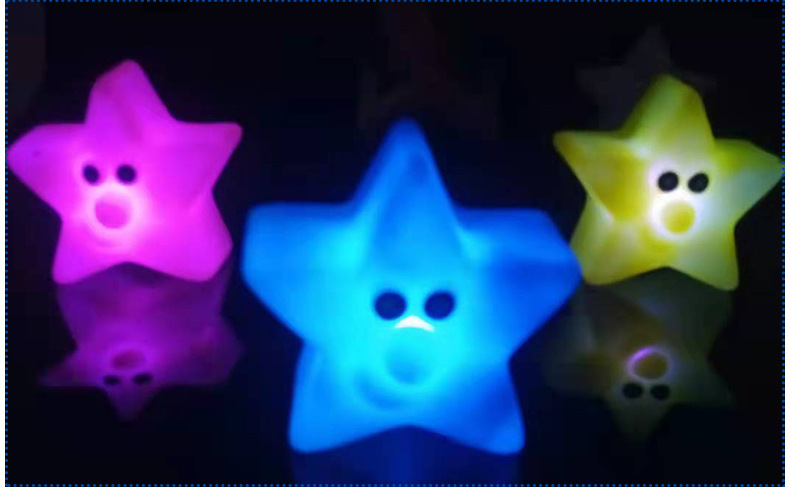 Yiwu Luminous Toys Night Market Stall Throw the Circle Luminous Colorful Cartoon Small Night Lamp Push Children Stall Supply