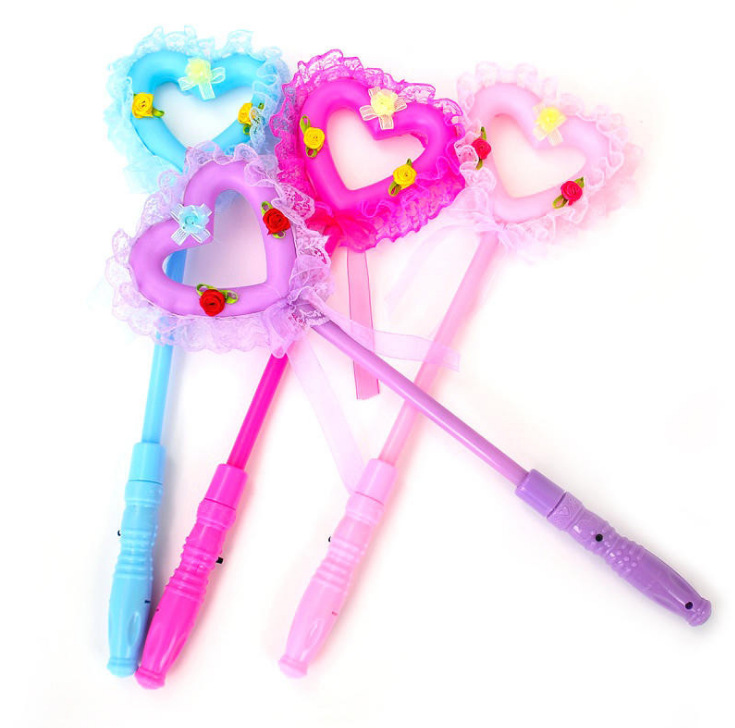 Luminous Fairy Stick Flash Fairy Wand Ball Performance Props Love Magic Lollipop Night Market Luminous Toys