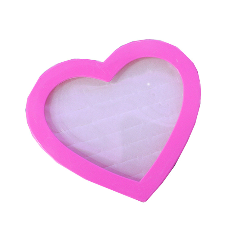 Love Five-Pointed Star Ring Box 36 Pieces 24 Pieces 12 Pieces 2 Pieces Ring Box Jewelry Box Plastic Factory in Stock Wholesale