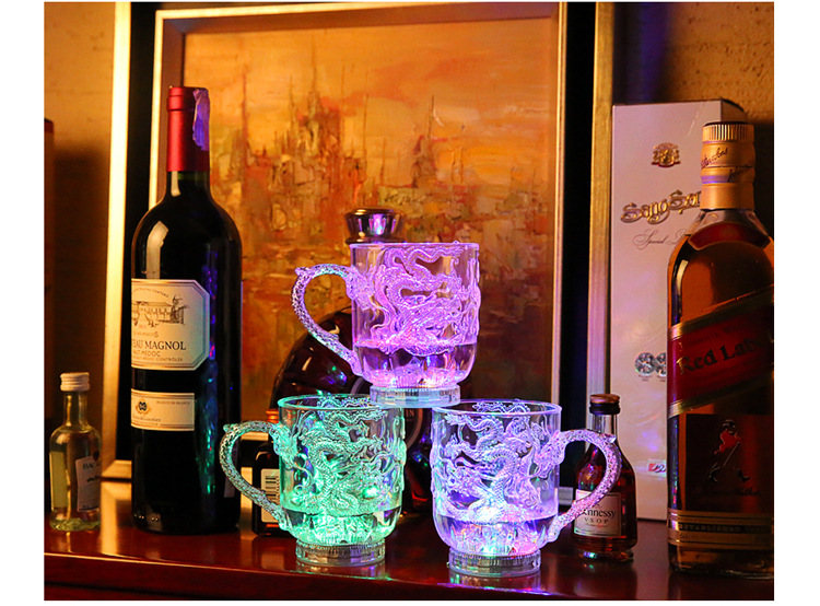 Luminous Cup Luminous Cup Light up with Water LED Flash Cup Colorful Induction Luminous Cup Gift New Dragon-Pattern Cup Luminous Cup Luminous Cup Light up with Water LED Flash Cup Colorful Induction Luminous Cup Gift New Dragon-Pattern Cup