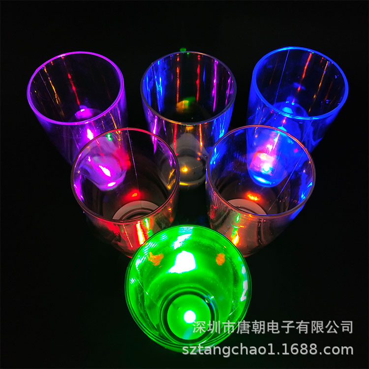 Luminous Cup  Champagne Glass PS Champagne Glass European and American Party Led Plastic Champagne Cup Champagne Glass