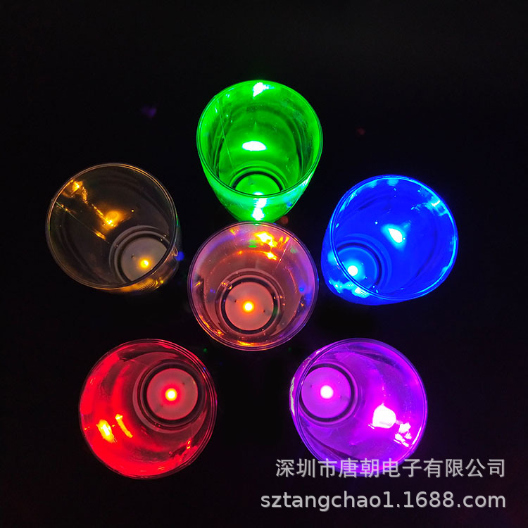 Luminous Cup  Champagne Glass PS Champagne Glass European and American Party Led Plastic Champagne Cup Champagne Glass