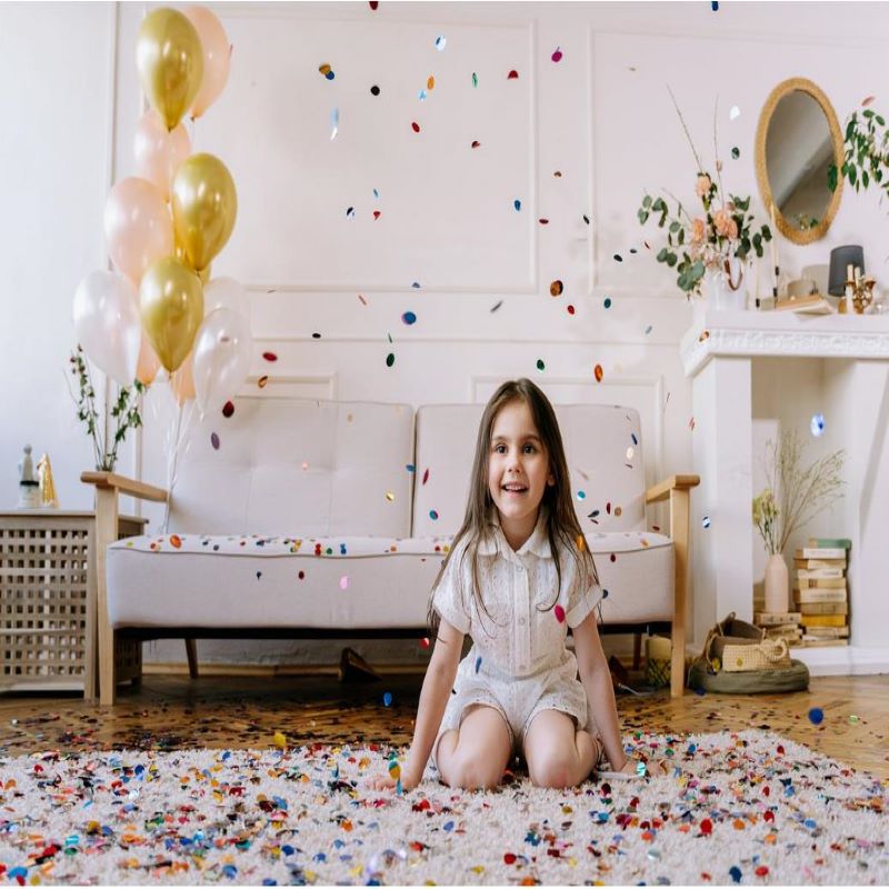 Toy Plastic Fireworks Display Small Pistol New Children Adult Birthday Party Supplies Sequins Paper Fireworks Display Gun Safety