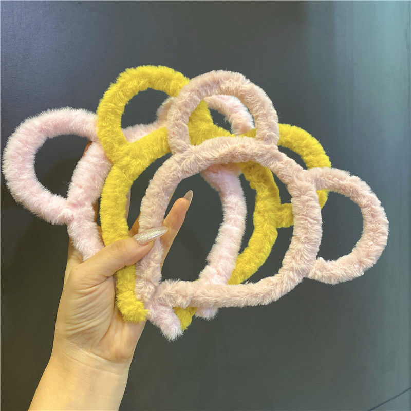 Korean Style Little Bear Flowers Hairpin Headband Female Online Influencer Fairy Outer Wear Face Wash Hair Band Students All-Match Photo Prop Headdress Korean Style Little Bear Flowers Hairpin Headband Female Online Influencer Fairy Outer Wear Face Wash Hair Band Students All-Match Photo Prop Headdress