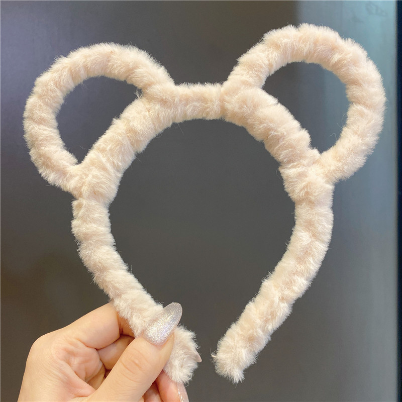 Korean Style Little Bear Flowers Hairpin Headband Female Online Influencer Fairy Outer Wear Face Wash Hair Band Students All-Match Photo Prop Headdress Korean Style Little Bear Flowers Hairpin Headband Female Online Influencer Fairy Outer Wear Face Wash Hair Band Students All-Match Photo Prop Headdress