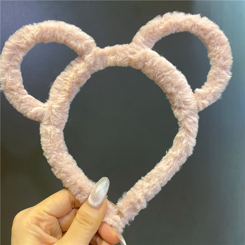 Korean Style Little Bear Flowers Hairpin Headband Female Online Influencer Fairy Outer Wear Face Wash Hair Band Students All-Match Photo Prop Headdress Korean Style Little Bear Flowers Hairpin Headband Female Online Influencer Fairy Outer Wear Face Wash Hair Band Students All-Match Photo Prop Headdress