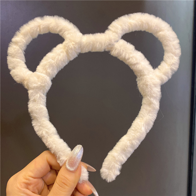 Korean Style Little Bear Flowers Hairpin Headband Female Online Influencer Fairy Outer Wear Face Wash Hair Band Students All-Match Photo Prop Headdress Korean Style Little Bear Flowers Hairpin Headband Female Online Influencer Fairy Outer Wear Face Wash Hair Band Students All-Match Photo Prop Headdress