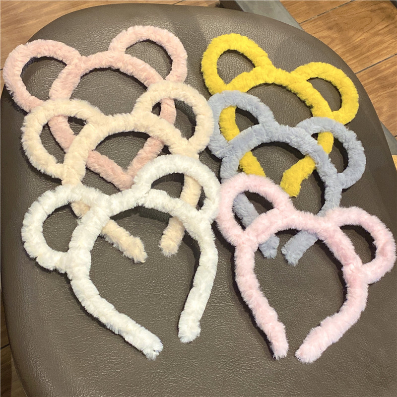 Korean Style Little Bear Flowers Hairpin Headband Female Online Influencer Fairy Outer Wear Face Wash Hair Band Students All-Match Photo Prop Headdress Korean Style Little Bear Flowers Hairpin Headband Female Online Influencer Fairy Outer Wear Face Wash Hair Band Students All-Match Photo Prop Headdress