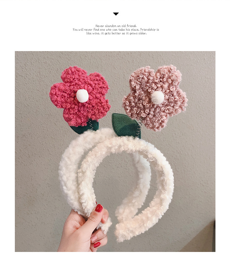 Zhao Lusi Same Style TikTok Headband Female Face Wash Headband Cartoon Plush Headband Cute Little Flowers Hair Clip Headdress Zhao Lusi Same Style TikTok Headband Female Face Wash Headband Cartoon Plush Headband Cute Little Flowers Hair Clip Headdress
