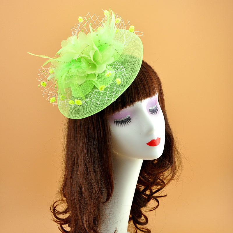European and American Feather Headwear Headdress Flower Bride Net Yarn Flowers Barrettes Top Hat Hair Accessories Amazon Head Accessories European and American Feather Headwear Headdress Flower Bride Net Yarn Flowers Barrettes Top Hat Hair Accessories Amazon Head Accessories