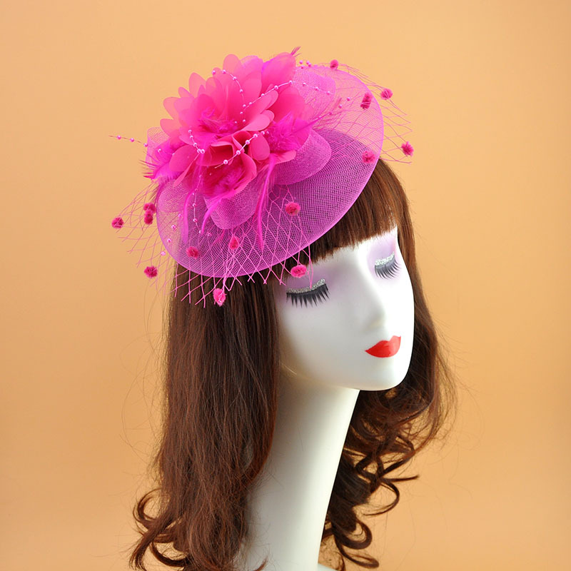 European and American Feather Headwear Headdress Flower Bride Net Yarn Flowers Barrettes Top Hat Hair Accessories Amazon Head Accessories European and American Feather Headwear Headdress Flower Bride Net Yarn Flowers Barrettes Top Hat Hair Accessories Amazon Head Accessories