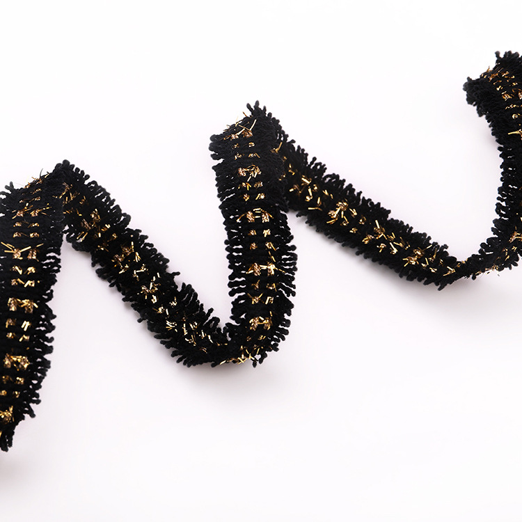 Ribbons  Environmental Protection Chanel-Style Gold and Silver Silk Lace Clothing Accessories Ethnic Style Lace Ribbon