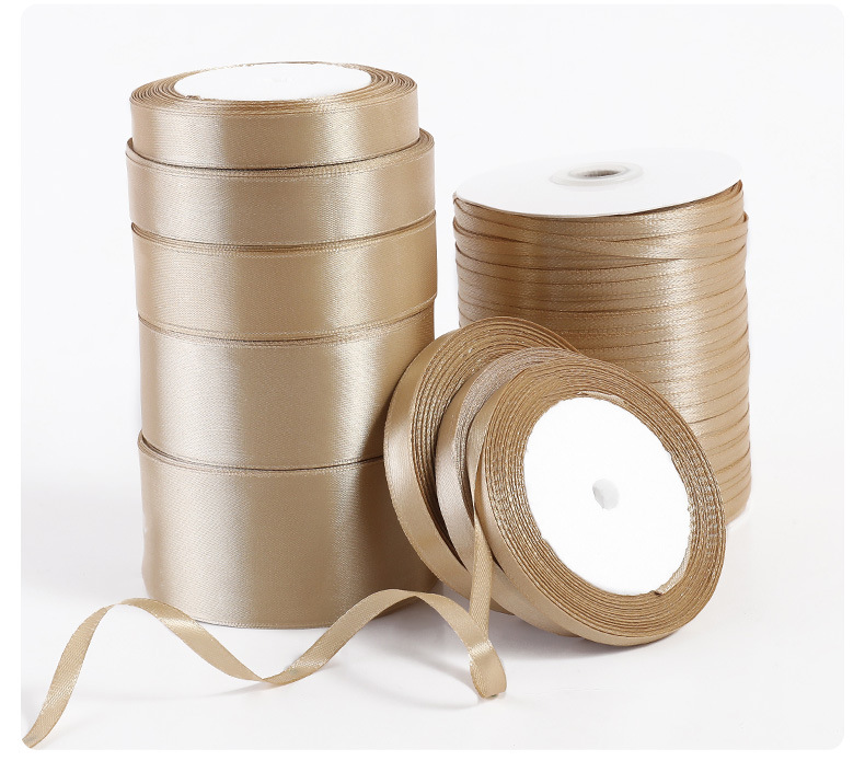 Champagne Gold Packing Ribbon Bow Ribbon Dacron Ribbon Ribbon Jacquard Net Tape Car Ribbons