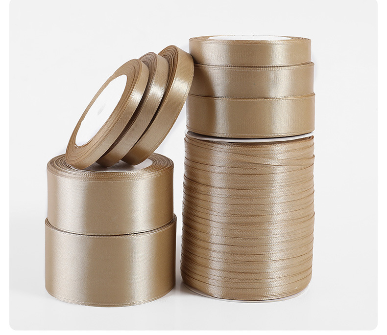 Champagne Gold Packing Ribbon Bow Ribbon Dacron Ribbon Ribbon Jacquard Net Tape Car Ribbons