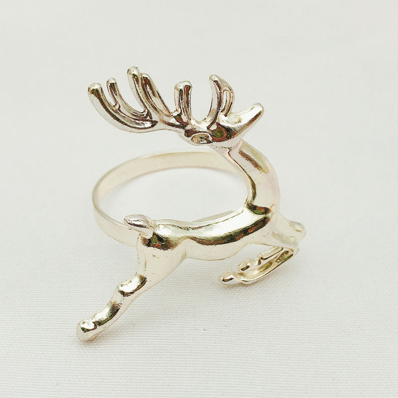 Hotel Christmas deer gets ring metal rings ring wholesale
