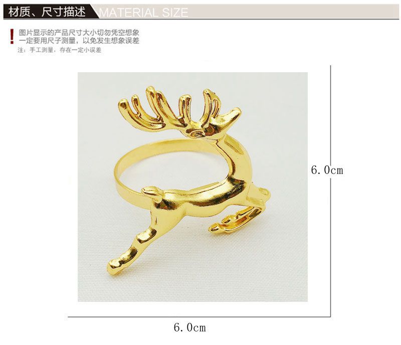 Hotel Christmas deer gets ring metal rings ring wholesale Hotel Christmas deer gets ring metal rings ring wholesale