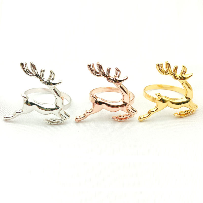 Hotel Christmas deer gets ring metal rings ring wholesale Hotel Christmas deer gets ring metal rings ring wholesale