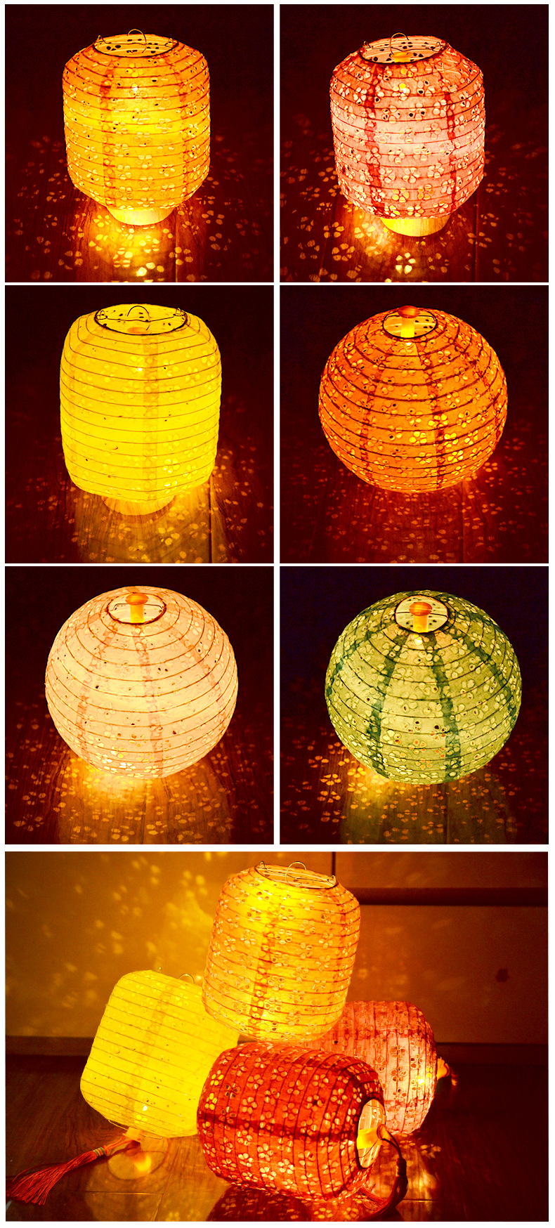 Spring Festival Children's Handmade Lantern New Year Pendant Portable Luminous Hollow-out Lantern Kindergarten DIY GD Material Package Spring Festival Children's Handmade Lantern New Year Pendant Portable Luminous Hollow-out Lantern Kindergarten DIY GD Material Package