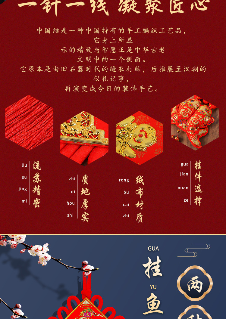 Chinese Knot Advertising Fu Character Spring Festival New Year Goods One Piece Dropshipping Two Sizes Pendant Couplet Celebration Ceremony Products Yiwu Wholesale Chinese Knot Advertising Fu Character Spring Festival New Year Goods One Piece Dropshipping Two Sizes Pendant Couplet Celebration Ceremony Products Yiwu Wholesale