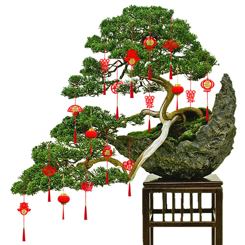 festival pendant  Pepper Ornaments Tiger New Year Holiday Scene Layout Waterproof Indoor Decoration Potted Pendant