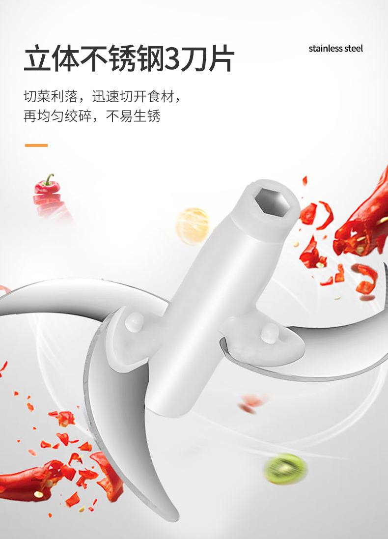 Pai Pai Le Meat Grinder Minced Food Machine Meshed Garlic Device Manual Vegetable-Cutting Machine Hand Pressure Cooking Machine Stuffing Grinder Egg Beater