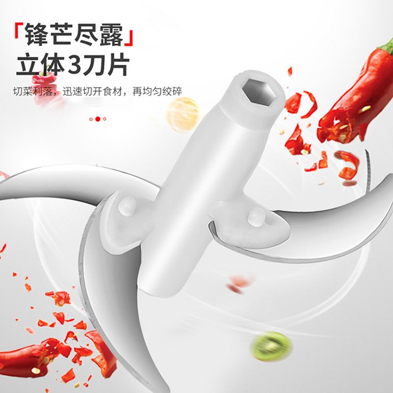 Pai Pai Le Meat Grinder Minced Food Machine Meshed Garlic Device Manual Vegetable-Cutting Machine Hand Pressure Cooking Machine Stuffing Grinder Egg Beater