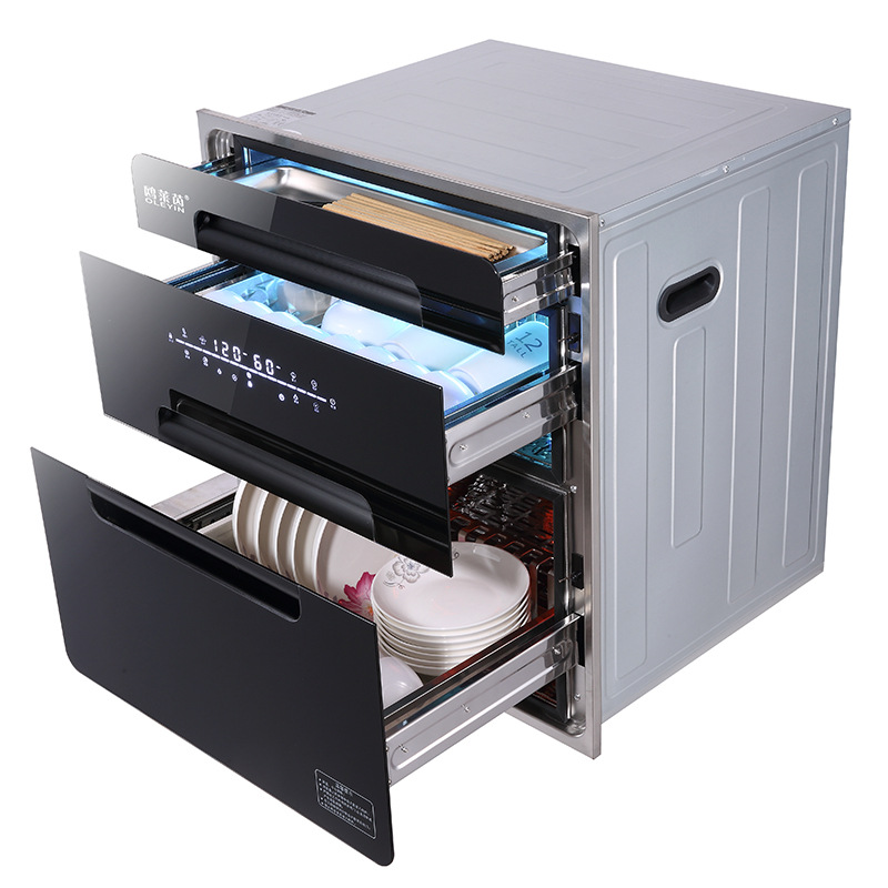 Factory Wholesale Disinfection Cabinet Household Small Embedded Large Capacity Disinfection Cabinet Kitchen UV High Temperature Disinfection Cabinet