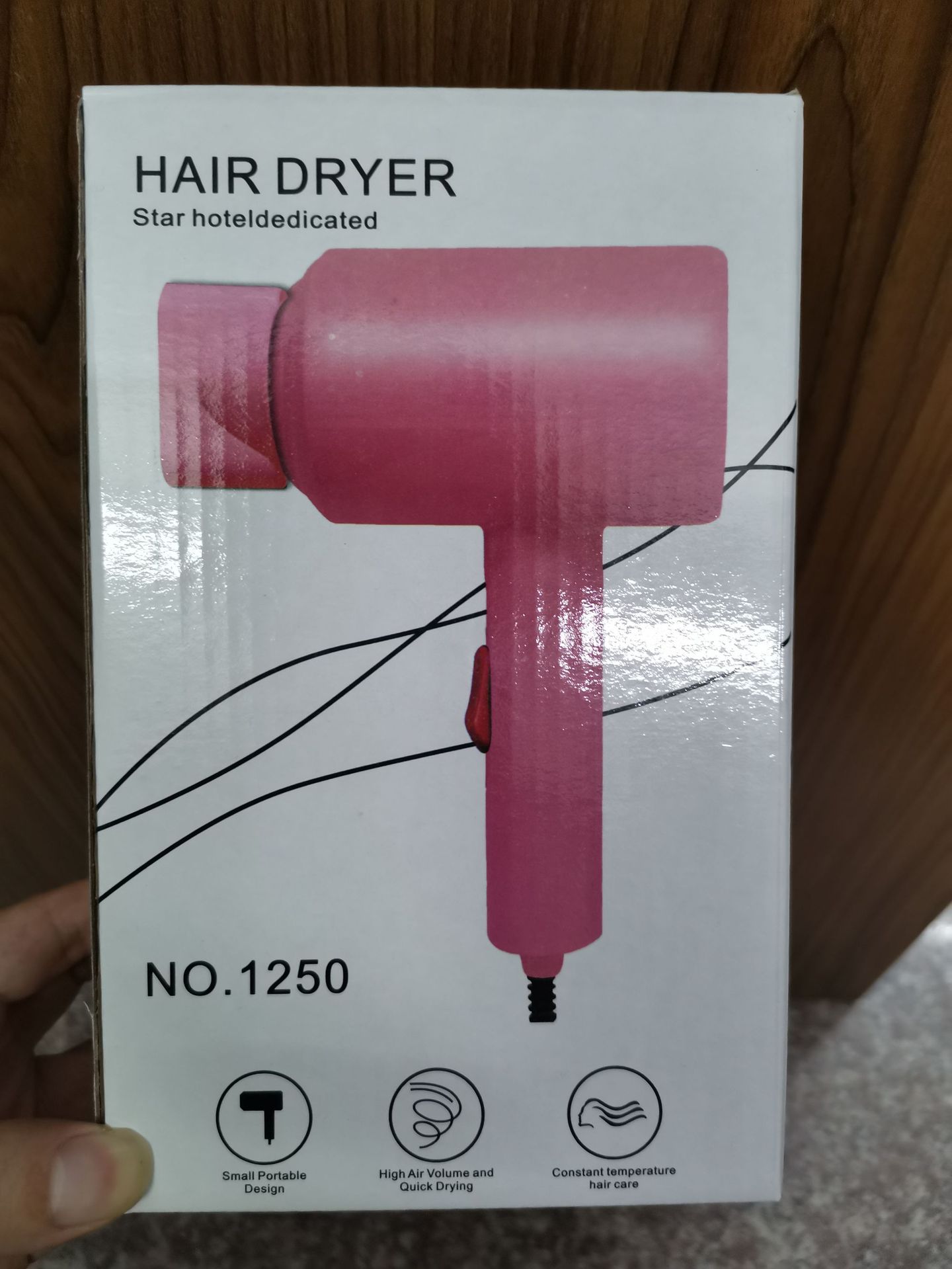 Internet Celebrity T-Type Hammer Household Electric Blower Heating and Cooling Air Red Gradient Portable Hair Dryer Blue Light Anion Generation Factory