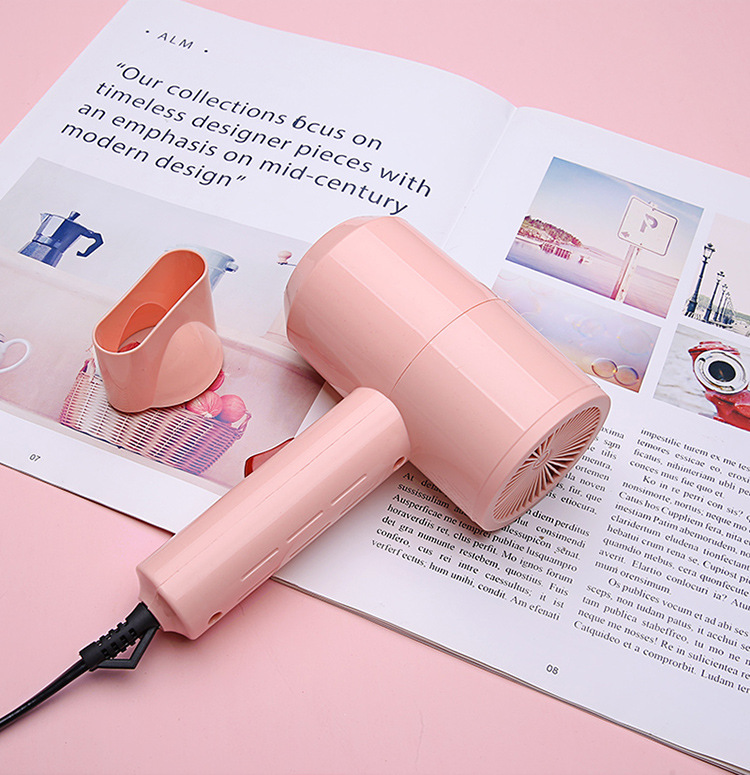 Internet Celebrity T-Type Hammer Household Electric Blower Heating and Cooling Air Red Gradient Portable Hair Dryer Blue Light Anion Generation Factory